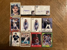 11 Autograph Signed Cards Johnson Everett Pina See Pics  (1231)
