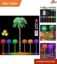 6FT LED Color Changing Palm Tree - Remote Control - Indoor/Outdoor Decoration