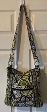 Vera Bradley CITRON Signature Print Cross Town Crossbody Purse Handbag