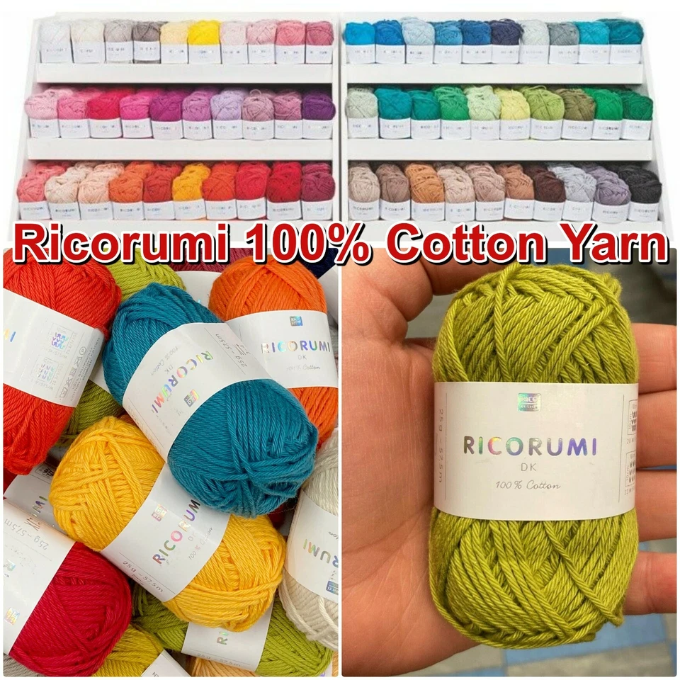 RICORUMI DK Cotton Amigurumi Crochet Yarn Cute Little 25g Balls! - Image 3 of 4