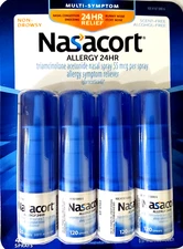 Nasacort Triamcinolone 55 mcg 24Hr Allergy Relief 480 Sprays EXP 05/2027