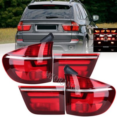 4X Tail Light Assemblies For BMW X5 X5M E70 2007-2013 Reversing Light Left+Right