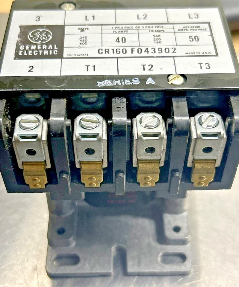NEW GE Lighting Contactor CR160F043902 Mechanically Held, 3P, 240/480/600, NEW - Image 2 of 4