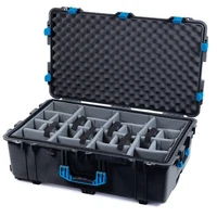 Black & Red Pelican 1650 case. Comes with grey CVPKG dividers & wheels