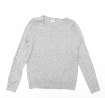 Pep&Co Damenpullover grau Rundhalsausschnitt Viskosemischung Größe 12