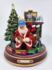 Bradford Exchange  All Aboard for Holiday Cheer Animated Santa w/ Train Kinkade
