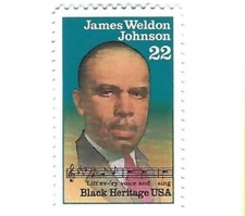 STAMP US SCOTT 2371 "James Weldon Johnson" 22 CENT 1988 MNH