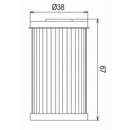 Filtre à Huile HIFLOFILTRO HF168 Pour Daelim 125 S2 - Dimensions 41x49 Mm, Remplacement Standard - 7