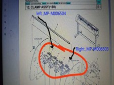 Original Mimaki CG-160FX CLAMP ASSY / Pinch Roller Assy MP-M006504 M006503