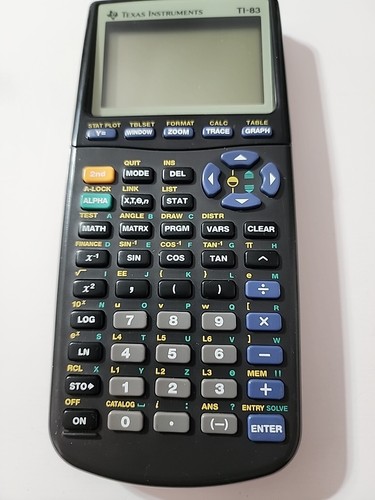 Texas Instrument TI 83 Graphing Calculator W Cover Tested Calculus New ...
