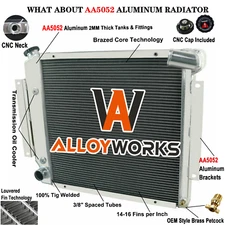 4-Row Radiator For 1971-80 International Scout II Harvester Pickup 5.0L 5.6L V8