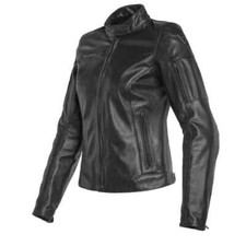 GIACCA DAINESE NIKITA 2  LADY PELLE - NERO -BLACK