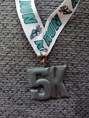 5K Running Medal Award Trophy Team Sport Lanyard race participant ...