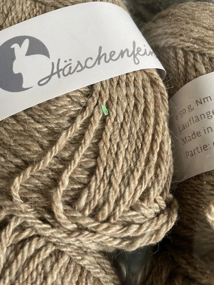 Häschenfein Garn Stricken Seide Angora Merino 4 Farben Nm 7/3 LL 112m 500g - Bild 4 von 4
