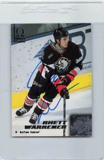 1999/00 Omega #32 Rhett Warrener Sabres Signed Auto *G7125