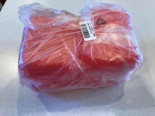 TUPPERWARE NEW PACKABLES OYSTER KEEPERS SET OF FOUR HINGED CASES KIDS PEACH