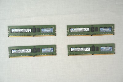 Lot of 4 - Samsung 8GB 1Rx4 PC4-2133P ECC REG Server Memory