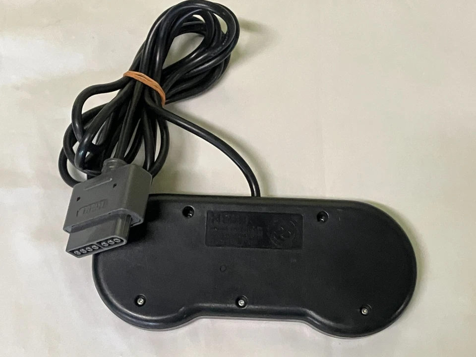 HORI FIGHTING COMMANDER Black Controller Nintendo Super Famicom Tested Japan - Image 2 of 3