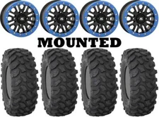 Kit 4 System 3 XTR370 30x10-15 on HL23 Beadlock Matte Black Blue 1KXP