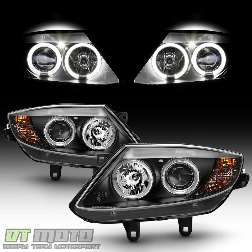 Faros proyectores LED dobles negros BMW Z4 2003-2008 luces luces izquierda+derecha Foto 3 de 4