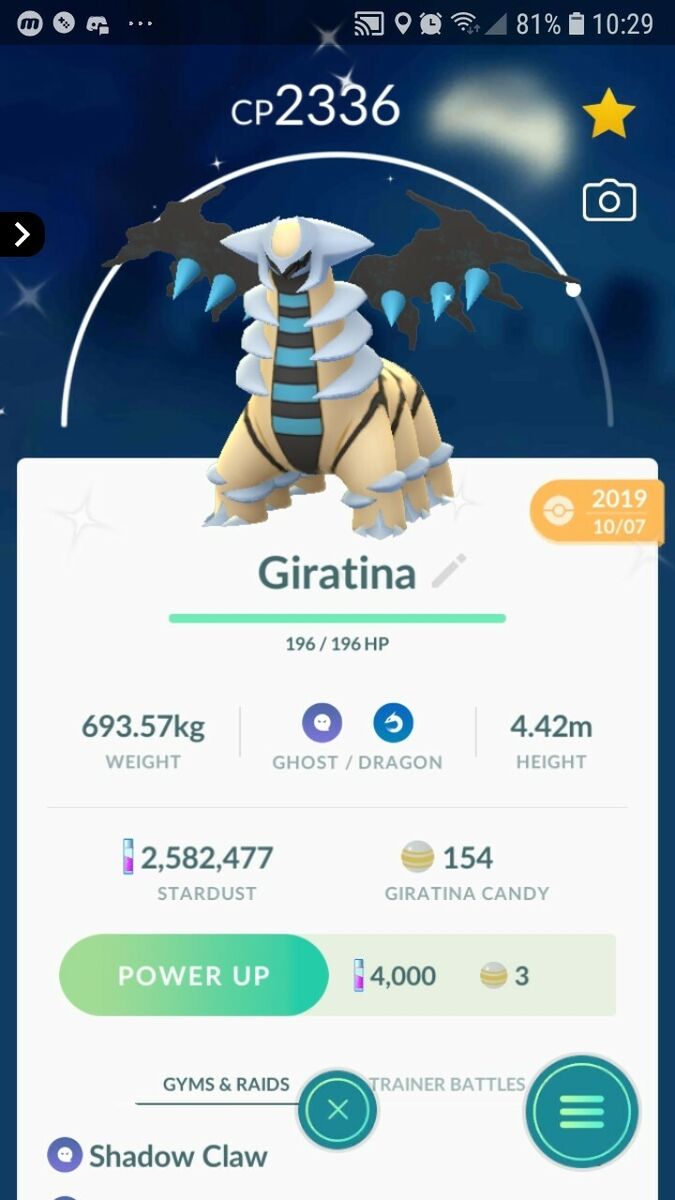 Altered Forme Giratina Raids, Raid Hour and Shiny release