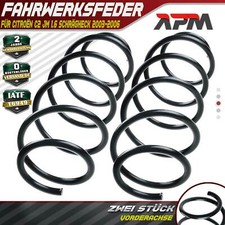 2x Federn Fahrwerksfeder Vorderachse für Citroën C2 JM 1.6 Schrägheck 03-09