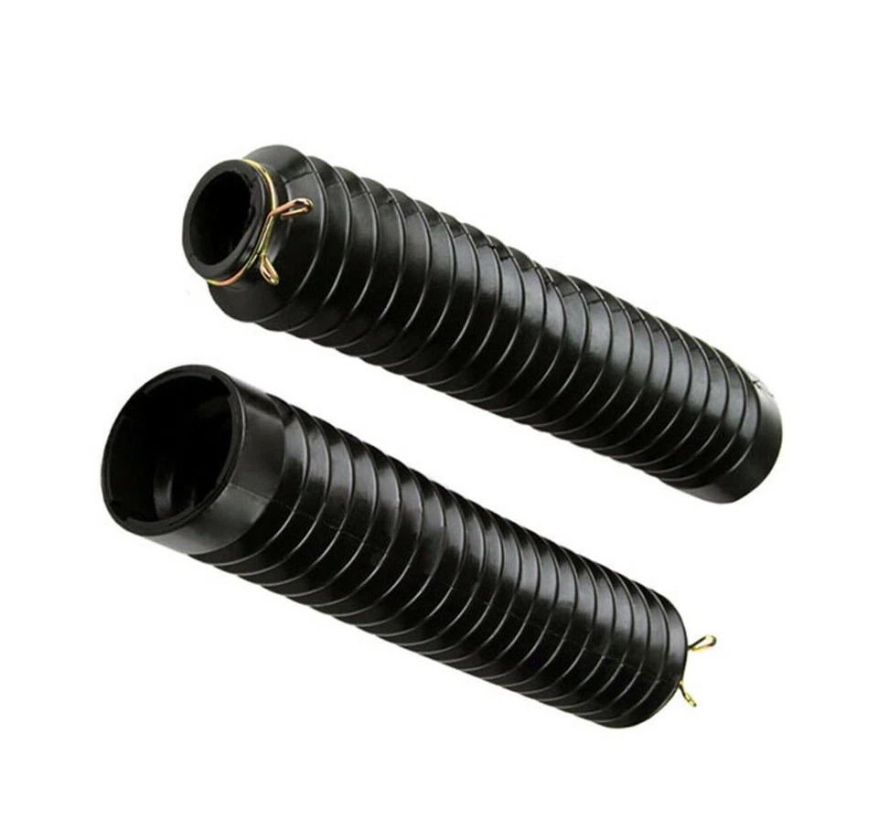 2x Horquilla Delantera Motocicleta Cubierta Antipolvo Polainas Botas Amortiguador Horquilla Bota Cubierta Foto 4 de 4