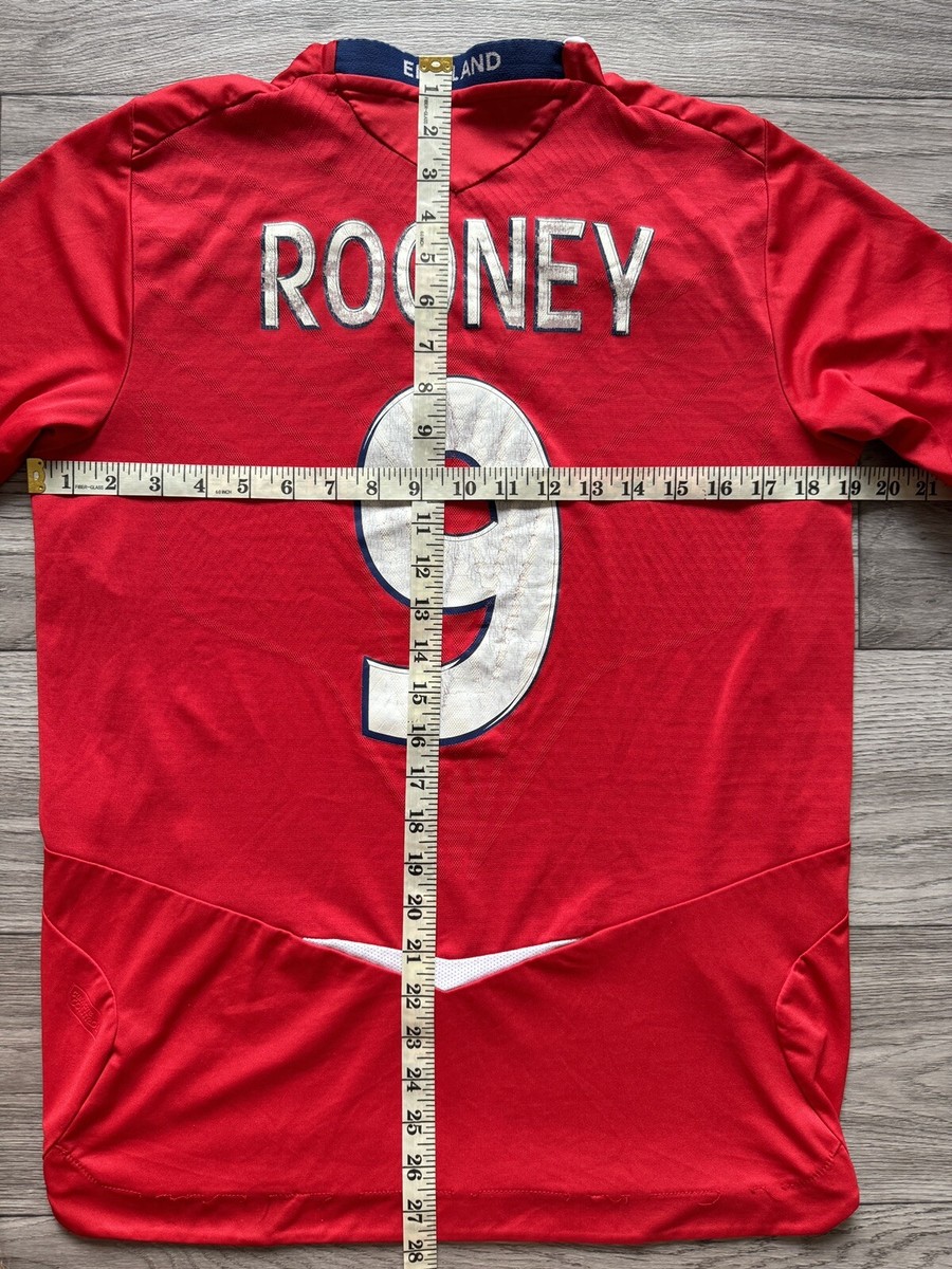 England 2008/10 #9 Rooney Away Football Jersey Soccer Shirt UMBRO