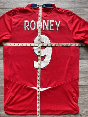 England 2008/10 #9 Rooney Away Football Jersey Soccer Shirt UMBRO