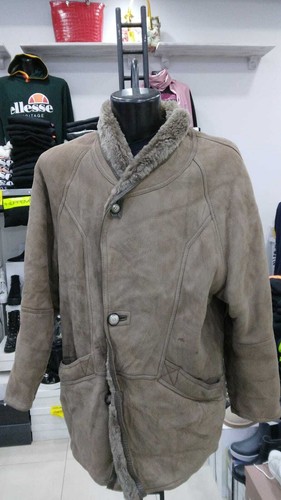 MONTONE SHEARLING DIBI Mens Man Brown Genuine Leather VINTAGE Size 50 MON 602 LZ