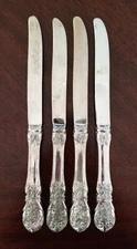 Lot of 4 Dinner Knives 9 1/2" FB Rogers Silverplate China