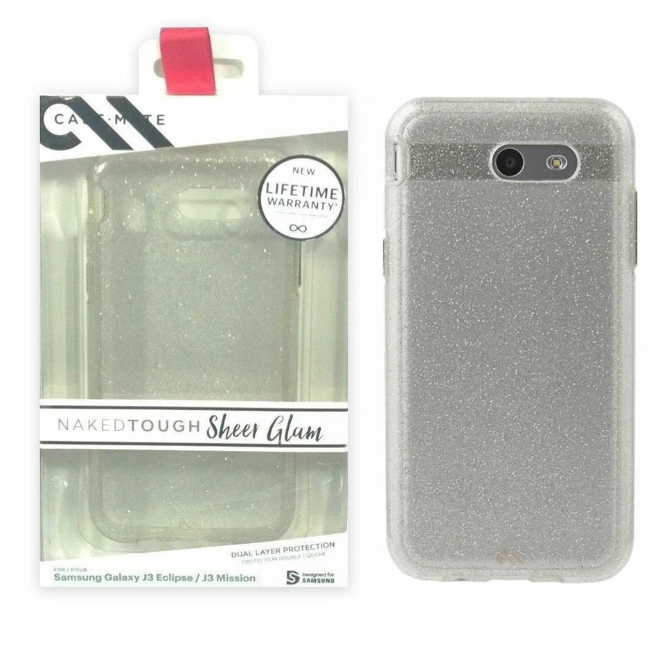 Case-Mate Sheer Glam Naked Tough Cases for Samsung Galaxy J3 - Champagne - Image 4 of 4