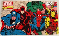 MARVEL AVENGERS RUG MAT~28" X 17"~HULK IRON MAN THOR CPT AMERICA SPIDERMAN FLASH