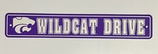 Kansas State Wildcats Street Sign 4" x 24" Plastic Street Sign
