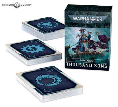 Warhammer 40k:  Datacards  Thousand Sons New Sealed Paper or Plastic
