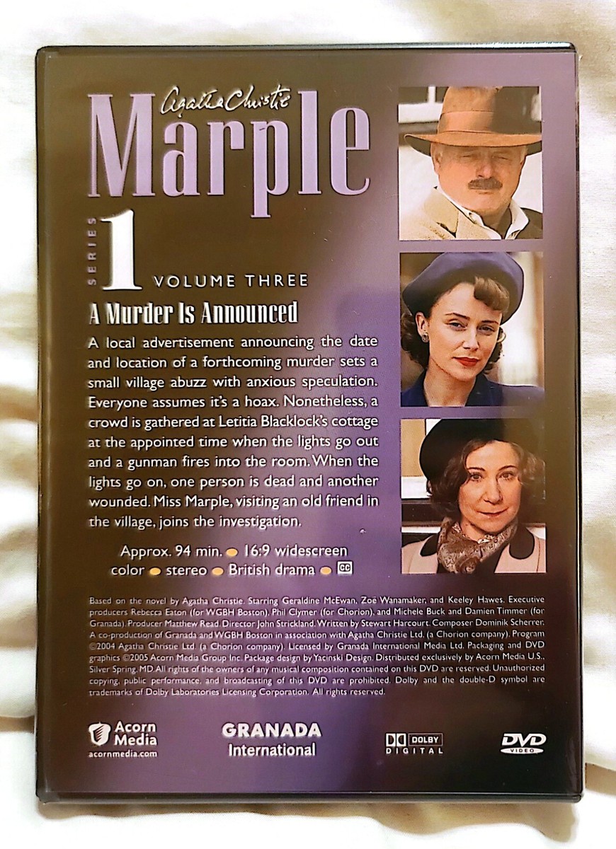 Miss Marple = A Murder Is Announced = Agatha Christie
