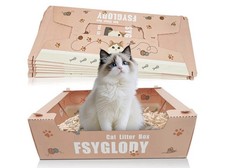 8-Piece Disposable Litter Boxes For Cats