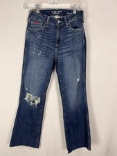 ARIAT High Rise Kick Flare Athena Women  s Jeans Sz 25R Denim Blue