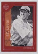 2021 Panini Diamond Kings Red Framed George Sisler #17 HOF 10ou