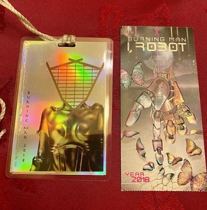 Burning Man 2018 Concert Festival Ticket And Hang Tag Black Rock City Nevada