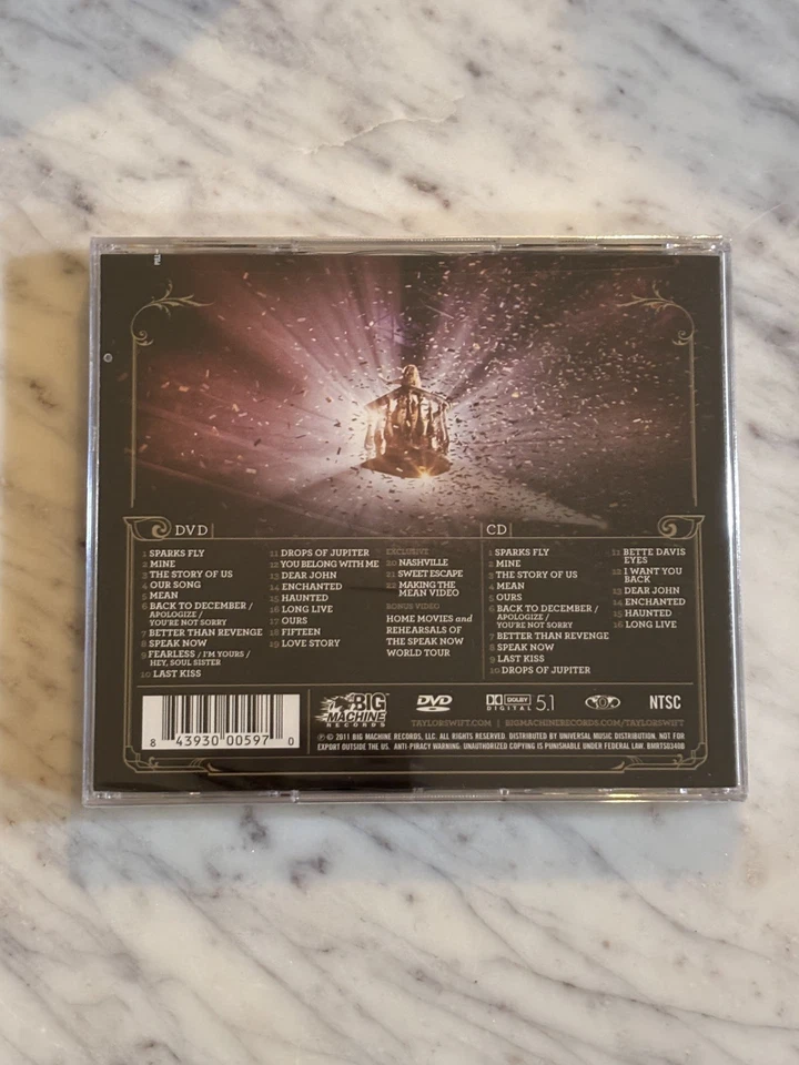 TAYLOR SWIFT Speak Now World Tour Live CD & DVD Big Machine ONLY AT TARGET New - Image 4 of 4