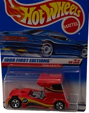 Hot Wheels 1999 First Editions 914 SEMI FAST 8 of 26 SEALED  1998 Card Damaged