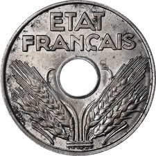 [#1040240] Coin, France, État français, 20 Centimes, 1944, AU(50-53), Iron, KM:9
