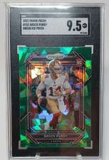 2022 Panini Prizm - Brock Purdy #353 Green Ice Prizm (RC) SGC 9.5 POP 3
