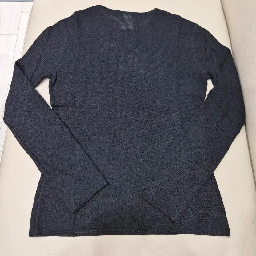 Chanel Women's Black Sheer Knit Long Sleeve T-Shirt thumbnail 6