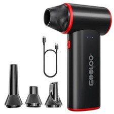GOOLOO F3 Cordless Electric Air Duster,150,000 RPM Mini Compressed Air Blower