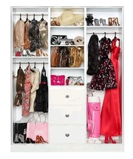 The Barbie Look Wardrobe Mattel# Y3354 UNOPENED WITH SHIPPER ~MINT~