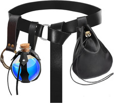 Renaissance Costume Accessory Belt Pouch Purse Potion Bottle Belt Waist Set Retr