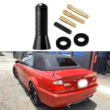 Für E46 E81 E87 E88 Auto Dach Kurz Stab Antenne 1.4" Carbon Radio Adapter Fuß