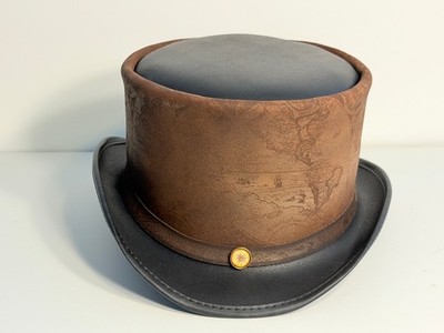 hATLAS Leather Steampunk Hat by Steampunk Hatters (New - XL)